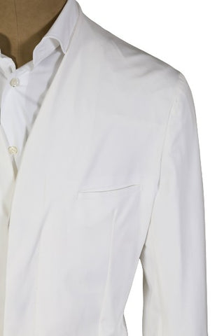 KNT by Kiton White Solid Sport Jacket