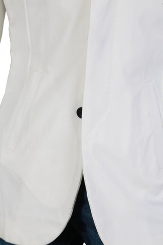 KNT by Kiton White Solid Sport Jacket