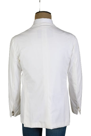 KNT by Kiton White Solid Sport Jacket