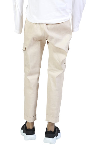 KNT by Kiton Cream Cargo Pants